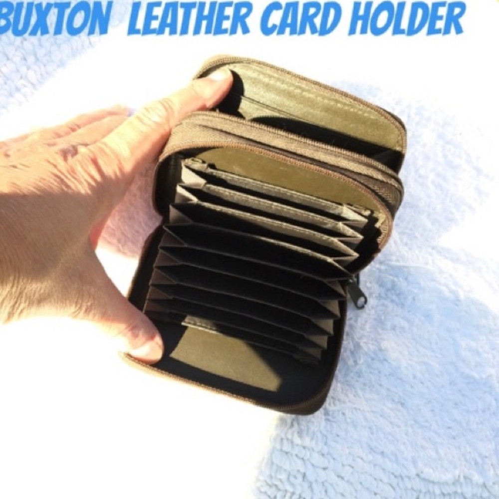 Buxton Brown genuine leather Card Holder